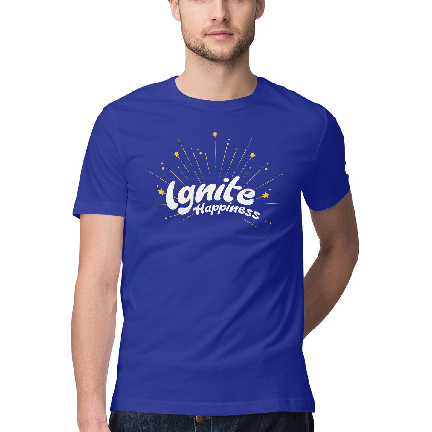 Iginite Happiness - Half Sleeve Round Neck Tshirt