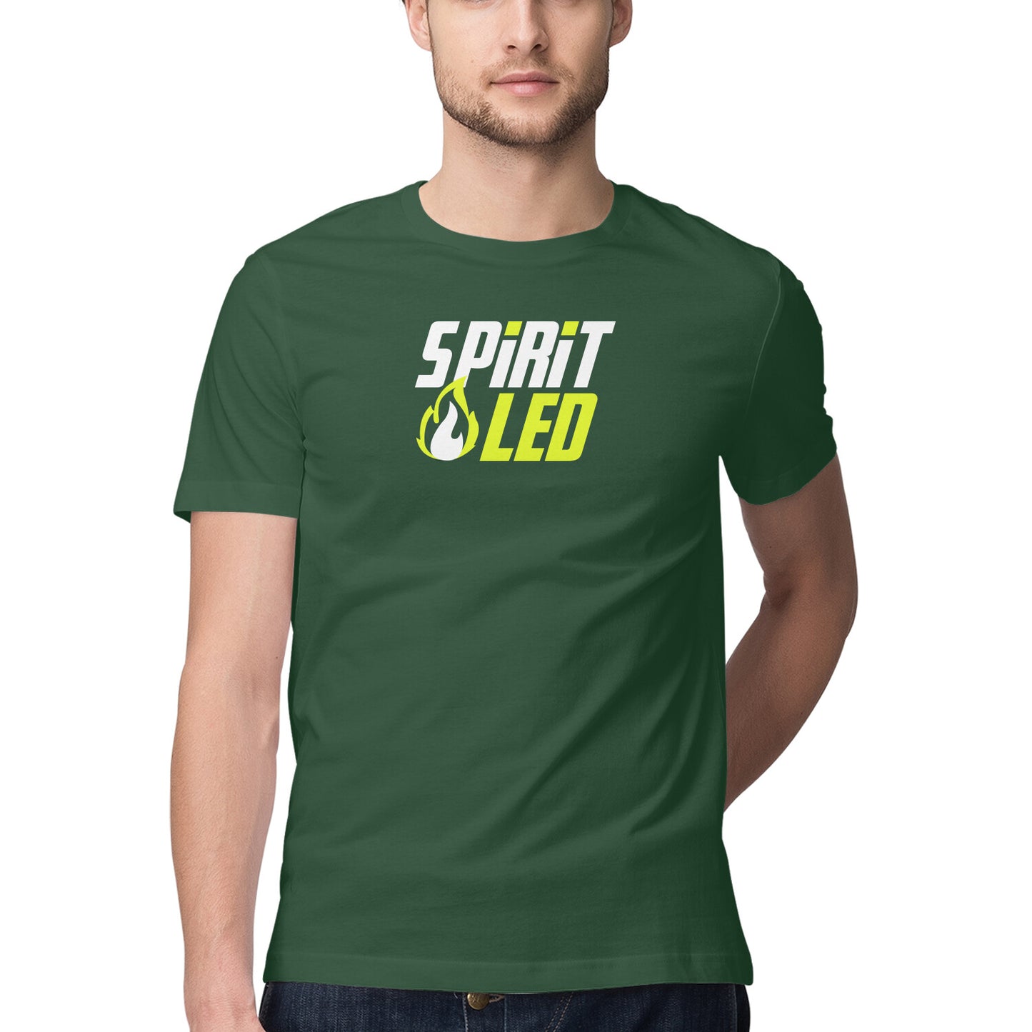Spirit Led - Half Sleeve Round Neck Tshirt