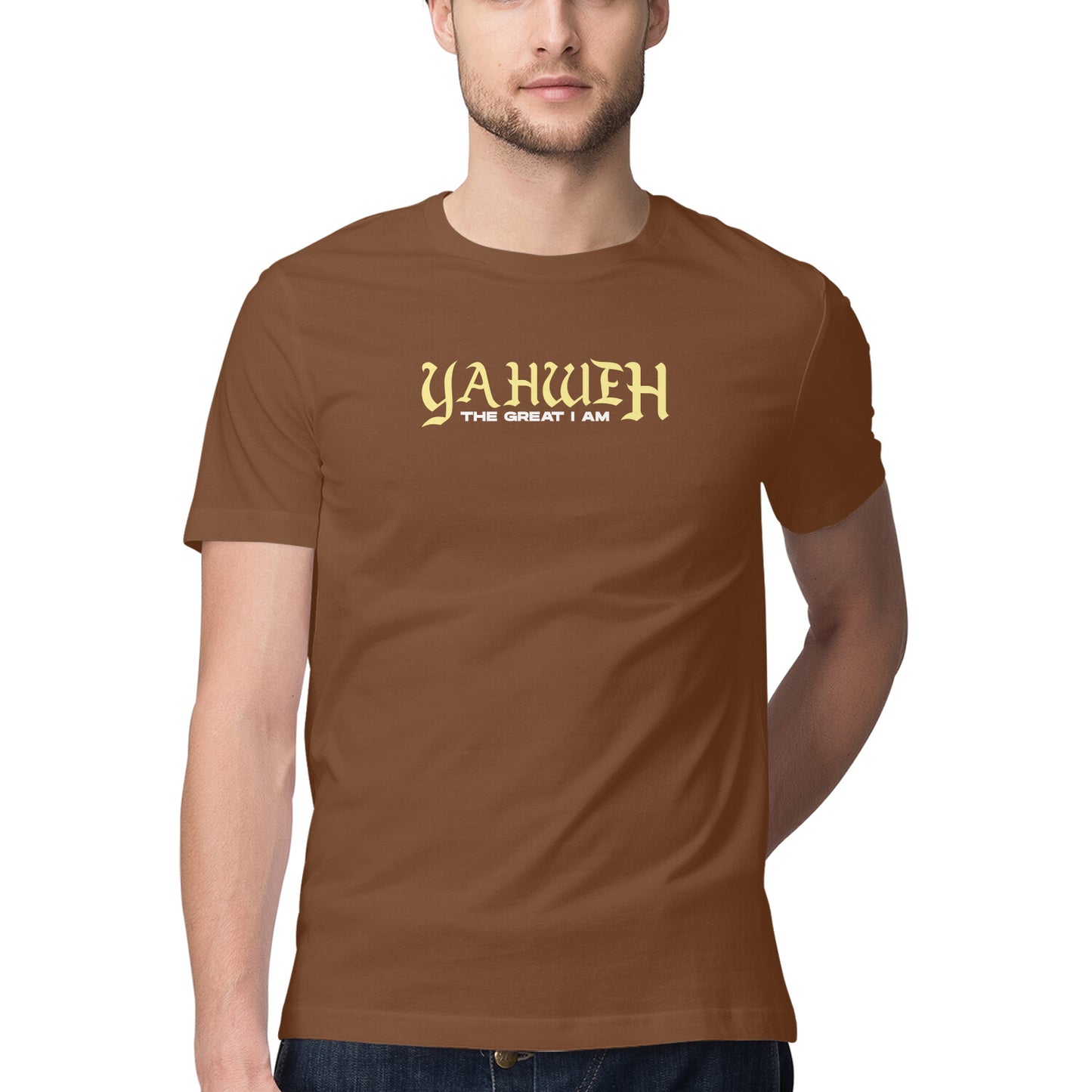 Yahweh - The Great I AM - Half Sleeve Round Neck Tshirt