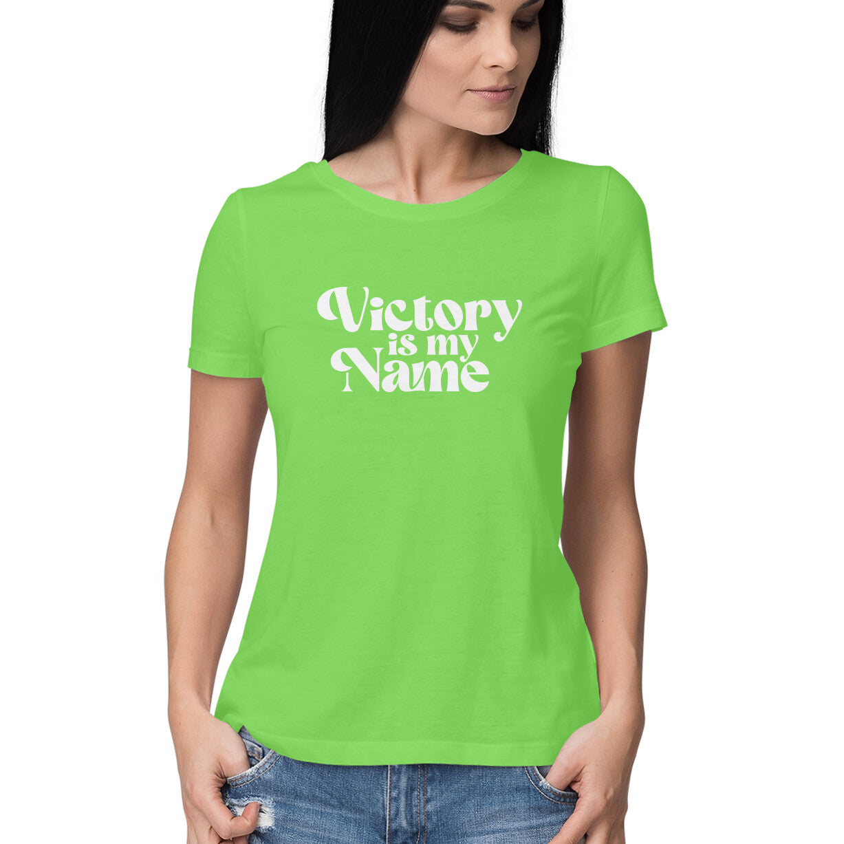 Victory is my Name - Half Sleeve Round Neck Tshirt