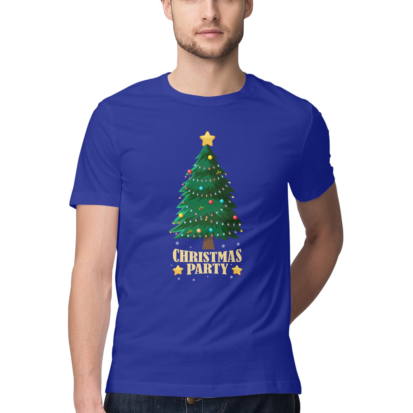 Christmas Party - Half Sleeve Round Neck Tshirt