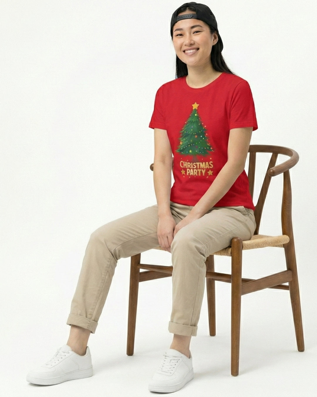 Christmas Party - Half Sleeve Round Neck Tshirt