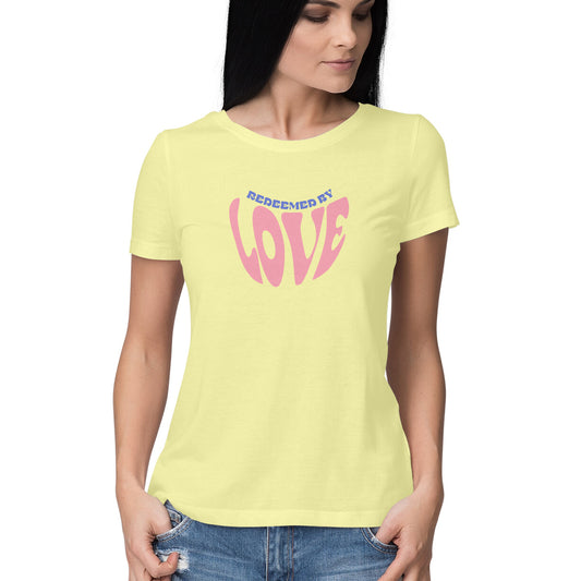 Redeemed By Love - Half Sleeve Round Neck Tshirt