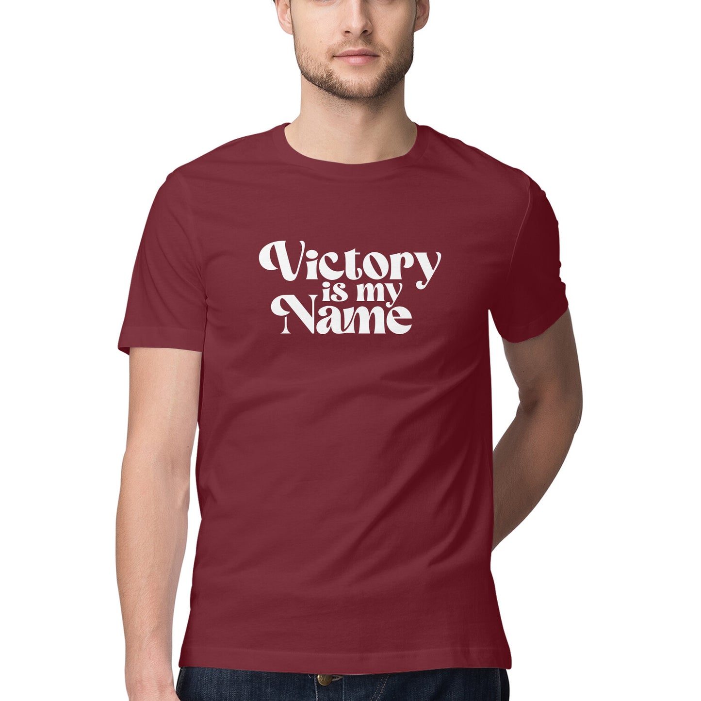 Victory is my Name - Half Sleeve Round Neck Tshirt