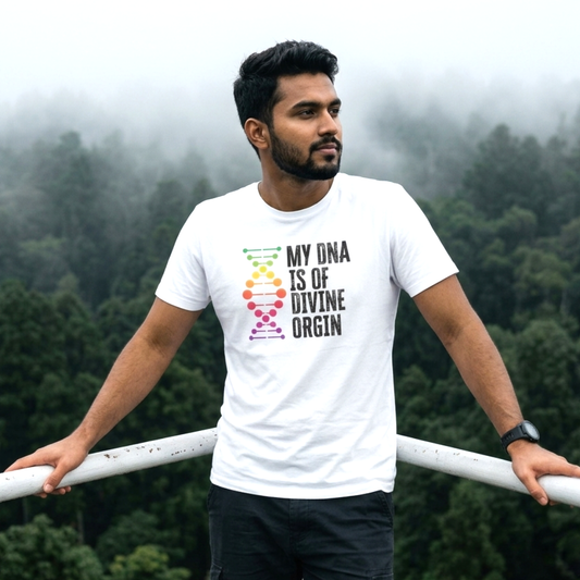 My DNA is of Divine Origin – Christian Faith T-Shirt for Men | Hazak